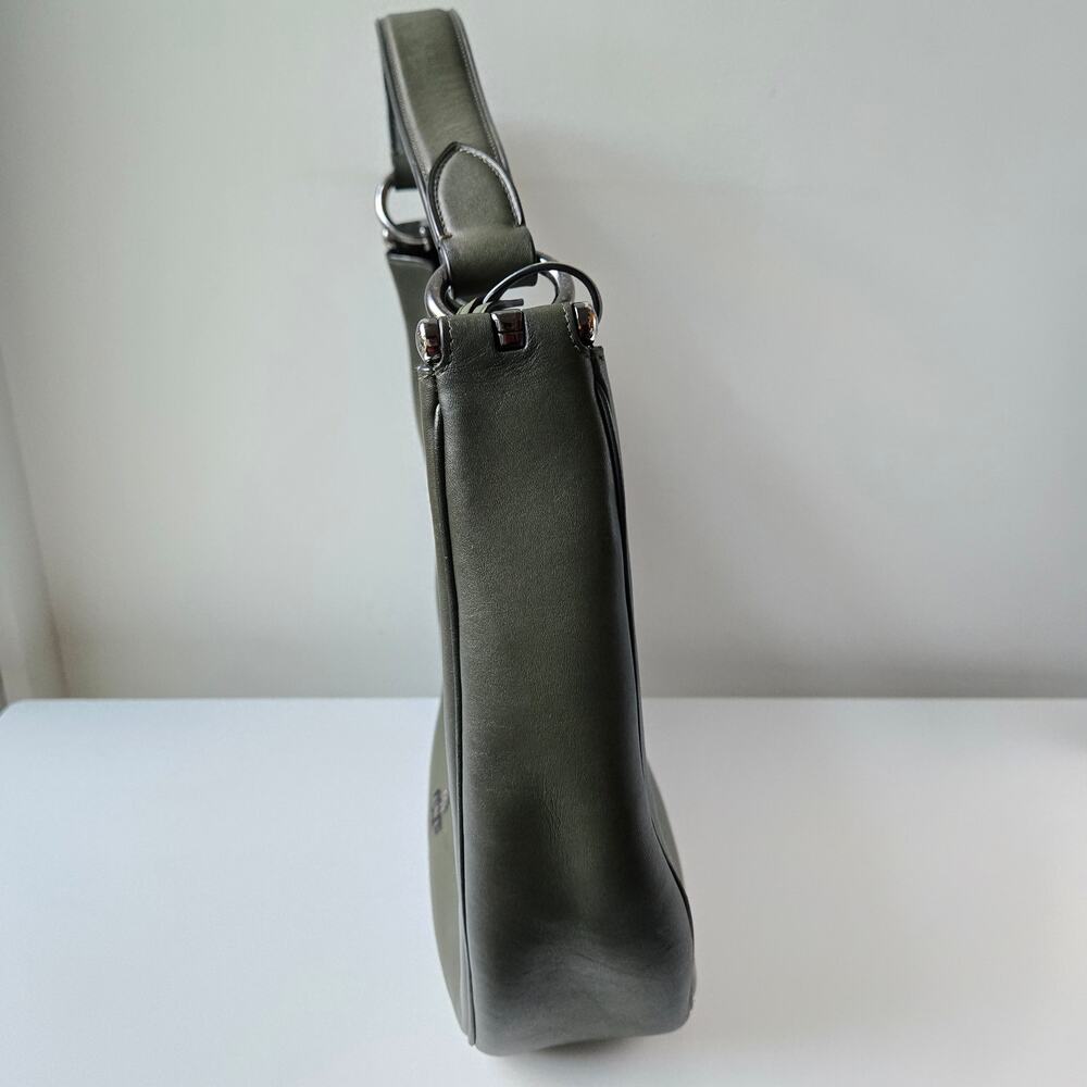 Coach Black and Gray Leather Shoulder Bag - Picture 12 of 16